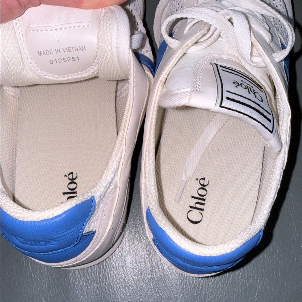 Chloe NWT Authentic Chloé Kick Leather & Mesh Sneaker - Picture 5 of 10